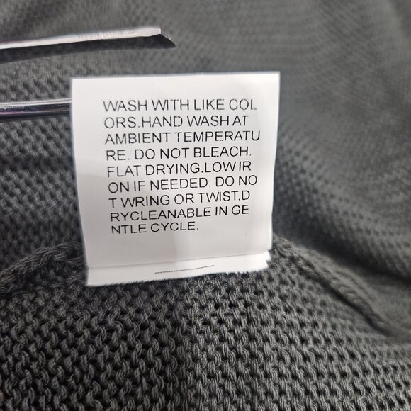 Distressed Mesh Knit Shirt Women Medium Green Short Sleeve Sheer Grunge Punk Tee - Picture 12 of 13